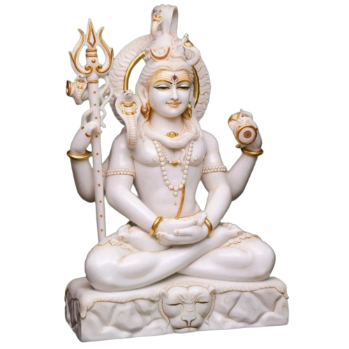 White Marble Shiv Ji Murti - Feature: Eco-Friendly