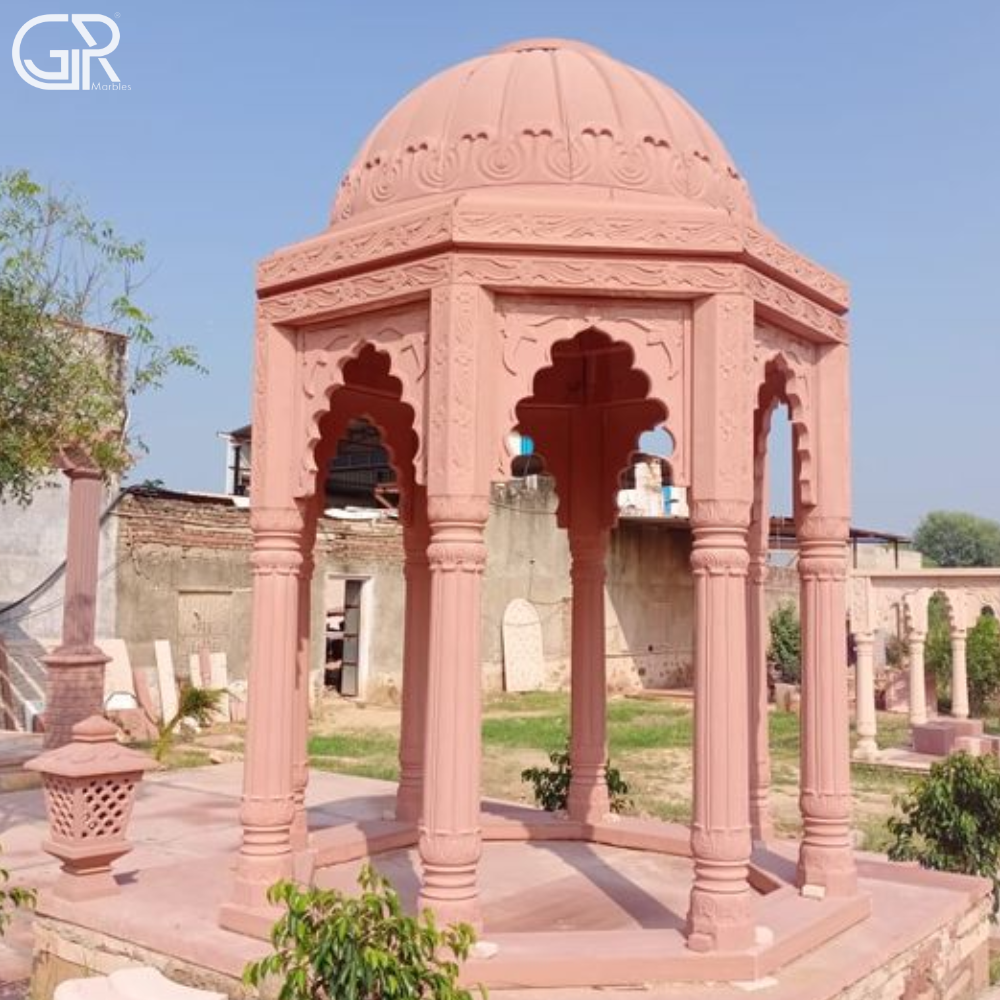 Red Sandstone Gazebo - Application: Bathroom