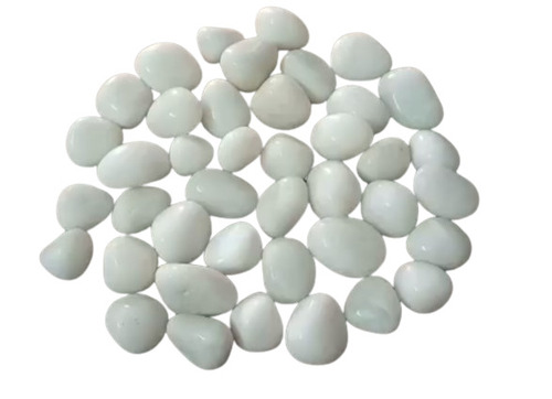 Super White Machine Polished Pebbles - Available Sizes 10mm to 60mm | Premium Quality Polished Stones for Landscaping, Decorations, and Aquariums