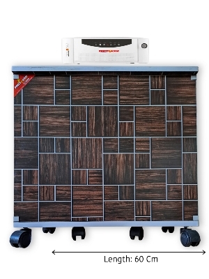 Prestokam Wooden Inverter Battery Trolley