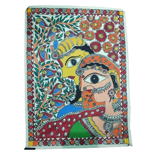 Handmade Madhubani Painting - Style: Contemporary Art