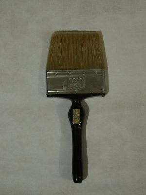 Wooden Handle With Plastic Bristle Paint Brush Used In Wall Painting