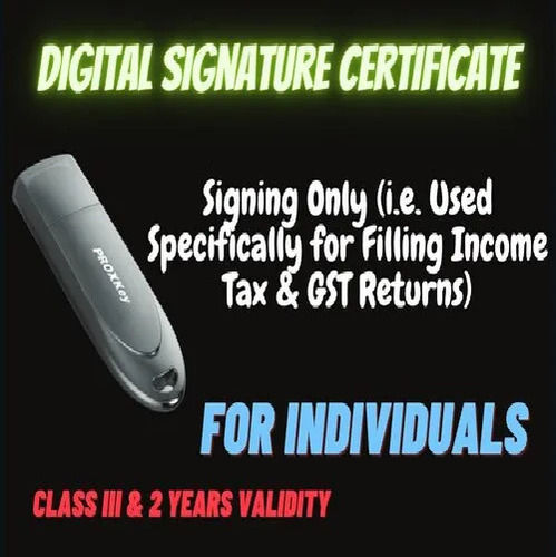 Digital Signature Certificate Individual Signing Services By Yuvraj Ashokkumar Gulecha