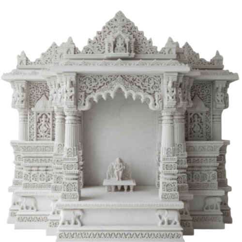 Pure Makrana Marble Home Temple - Color: White