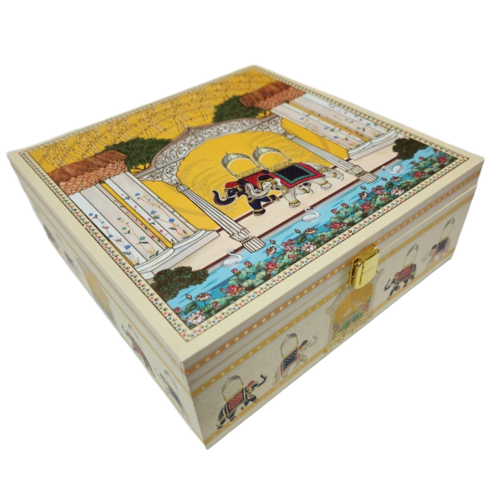 4 Jar Mdf Box - Finishing: Matte Lamination