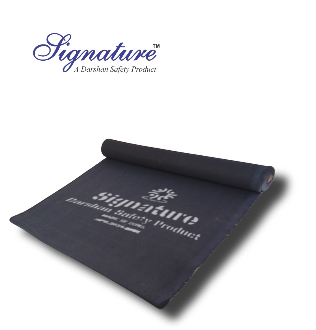 Graphite Coated Fiberglass Fabric - 0.4 to 10 mm Thickness, 1 X 30/50 Meter Size | Black Color, Heat Resistant, Flame Proof, Abrasion Resistant for Welding Applications