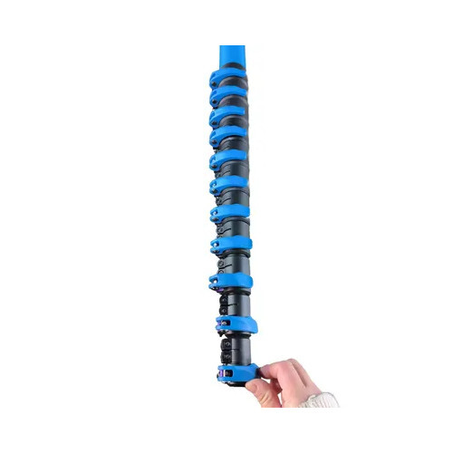 Double Lock Carbon Fiber Telescopic Pole Arecanut Harvest Pole - Color: Blue
