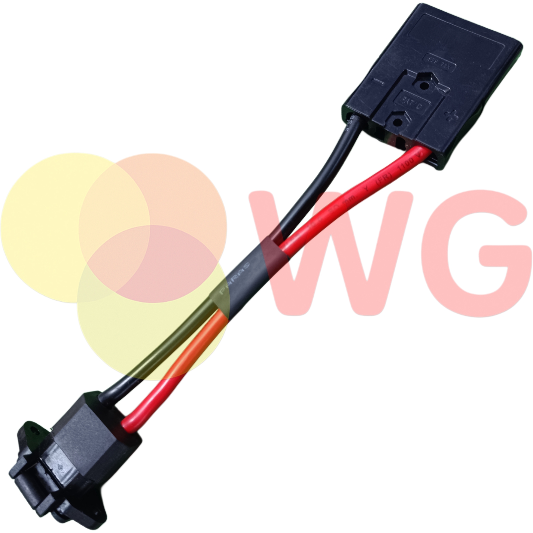 75A H/D Convertor Ch Socket To Ch Connector For E-Scooty - Color: Red