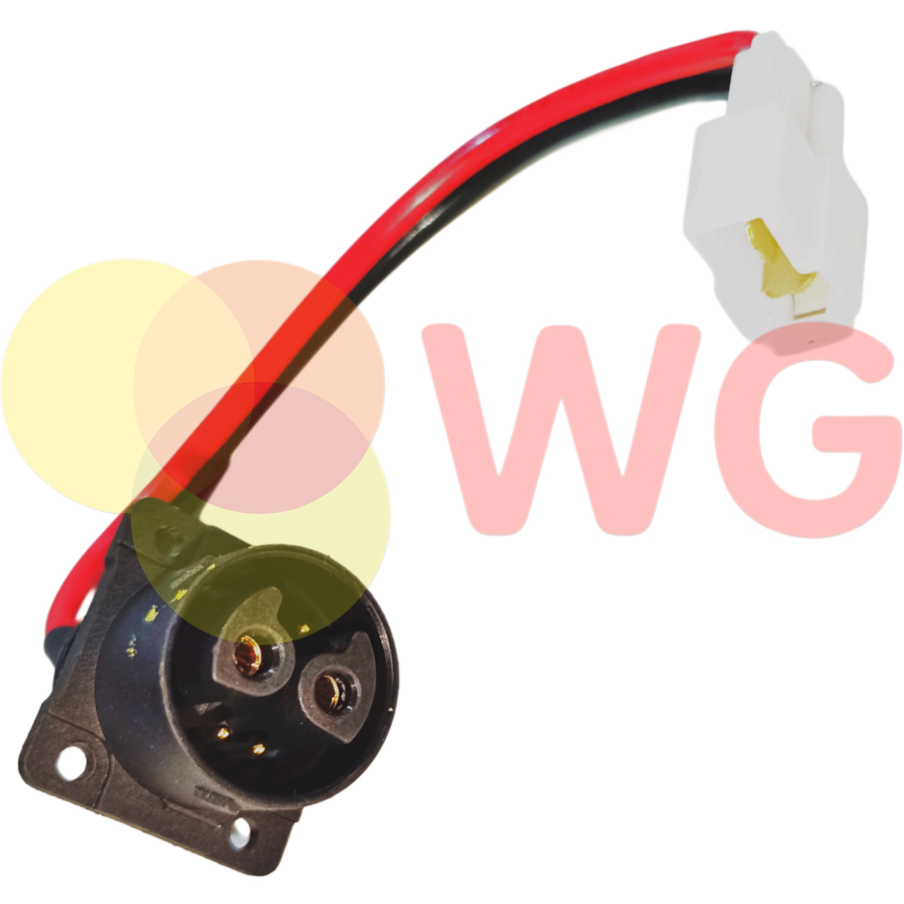 E Scooty Chogori Type Charging Socket Oki. 2+4 Pin Female With 6 Wires-2 - Application: Electric Scooter