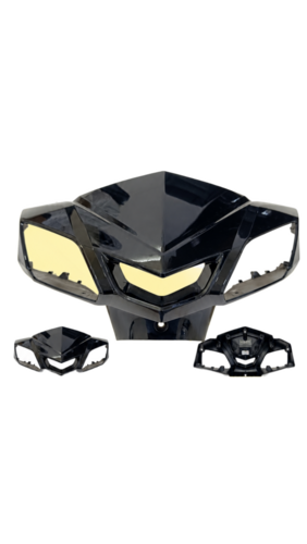 E-Scooty Front Visor - Color: Black