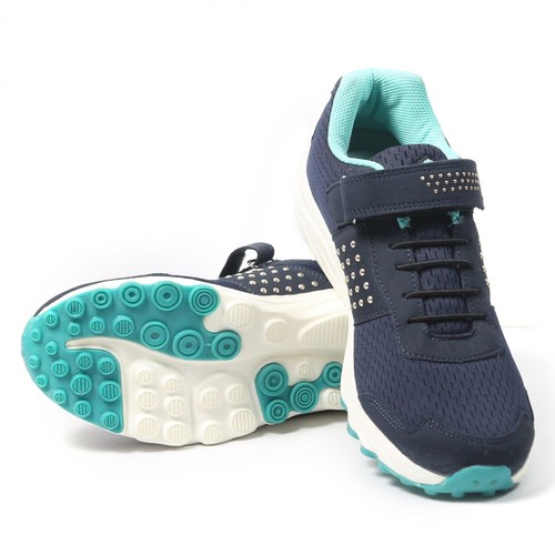 Sagma Women's Navy Blue-Sea Green Breathable Running Walking Training & Gym Shoes