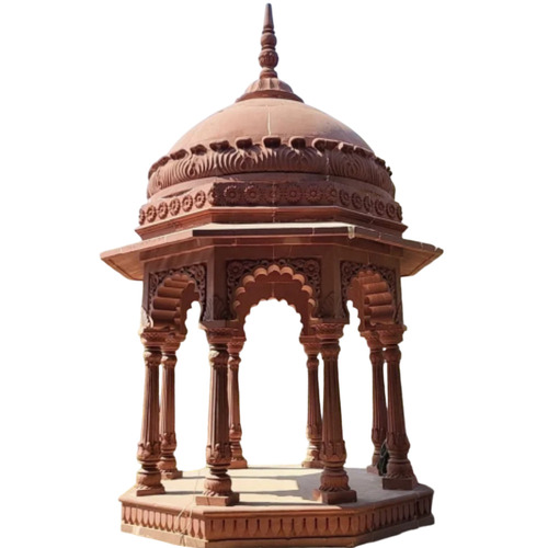 Polished Sandstone Gazebo - Color: Red