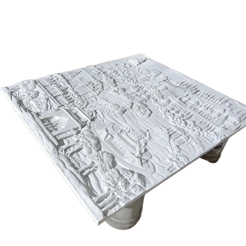 White Marble Carving Panel - Feature: Scratch Proof