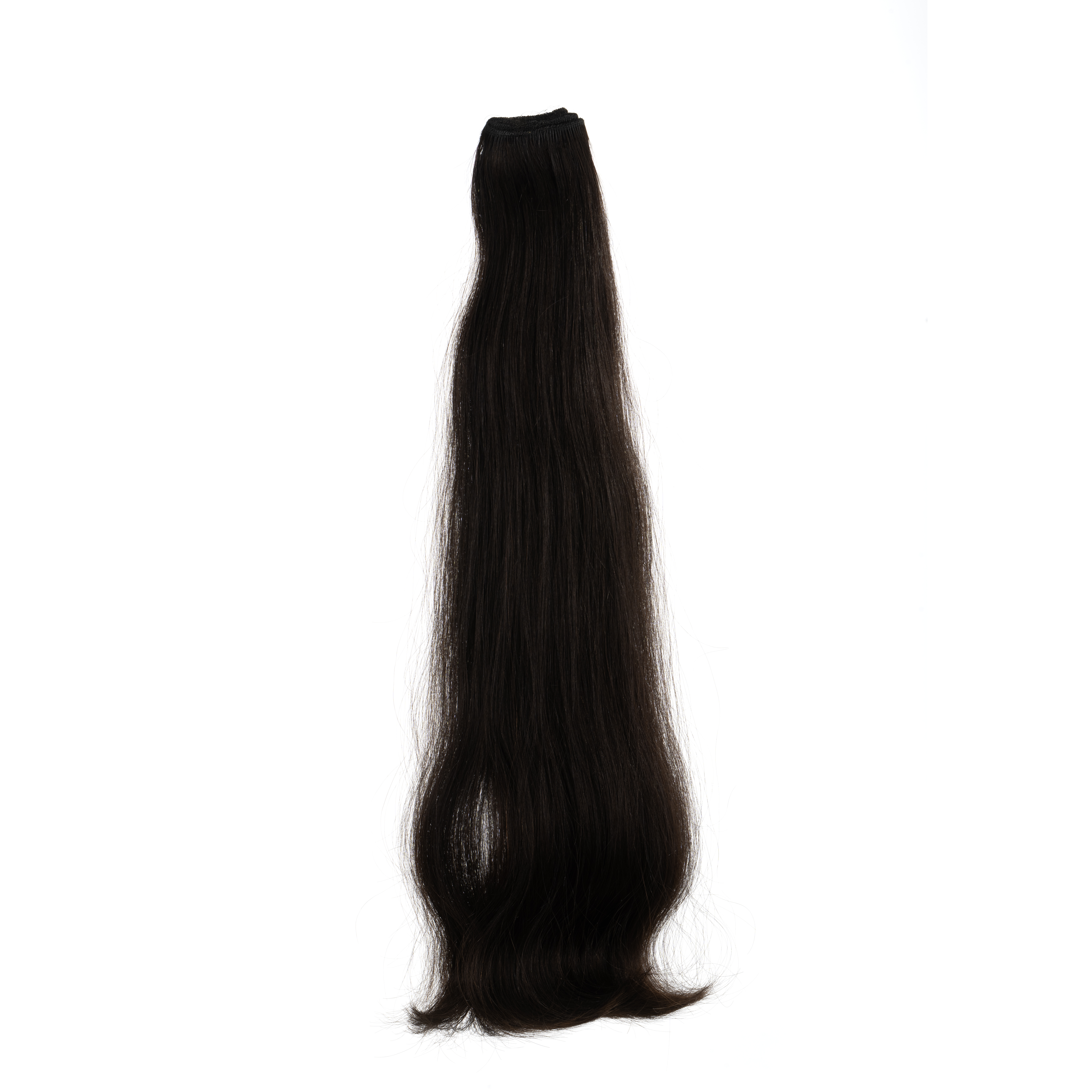 Machine Weft Straight Natural Color Human Hair - Color: Black
