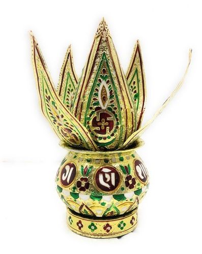 gold plated kalash