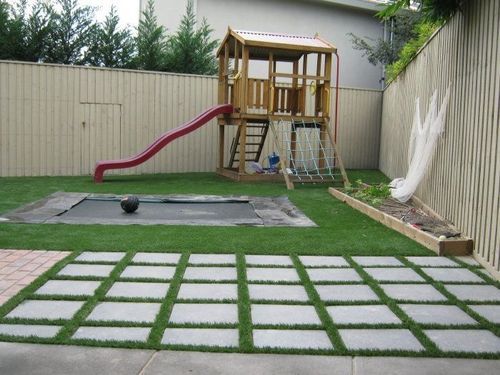 Safe Artificial Plastic Grass For Playground