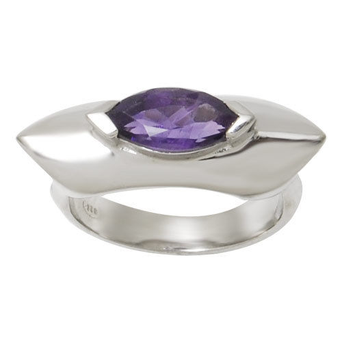 Amethyst Silver Rings