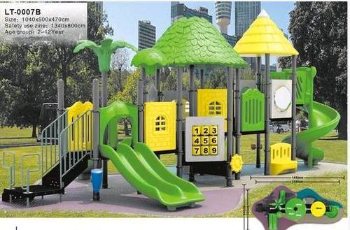 Outdoor Playground Equipment (Plastic Slide)