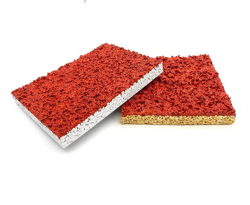 Prefabricated Rubber Running Track - Color: Red