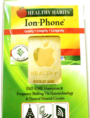 24K Gold Apple Anti Radiation Sticker