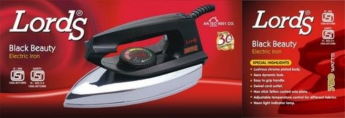 Light Weight Dry Iron (LORDS BLACK BEAUTY)