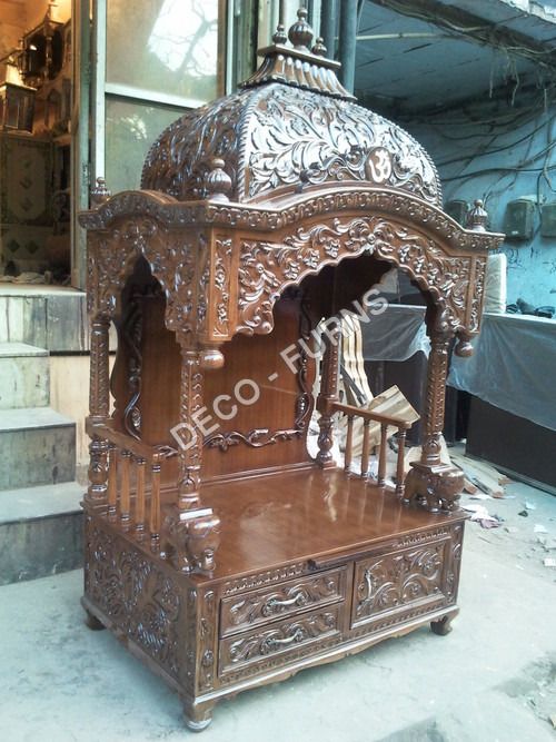 Wooden Carving Mandir