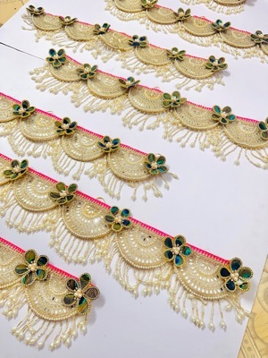 Toran - Decorative Door Hanging with Colorful Wooden Toys | Parrot, Elephant, Peacock Designs for Traditional Indian Festivities