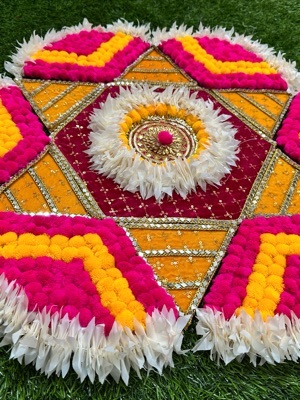 Wooden Rangoli - High-Quality Wooden Craft | Variety of Designs, Shapes, Sizes, and Colors