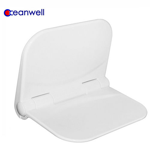 Folding Shower Seat - Pp Material, 243x291x74 Mm, 2.6 Kg Weight | Space-saving, Comfortable Support For Up To 160 Kg, Ideal For Aged And Recovering Individuals