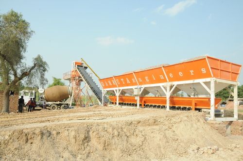 Electric Inline Concrete Batching Plant With Plc Control System