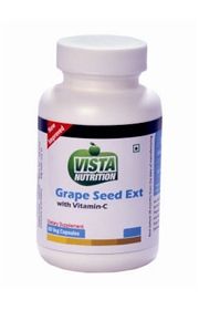 Vista Nutritions Grape Seed Extract + Vitamin-C 60 Capsules