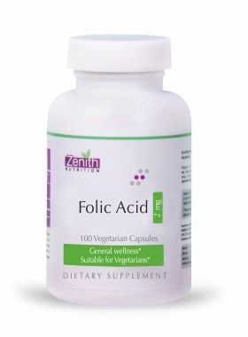 Zenith Nutritions Folic Acid - 2000 - 100 Capsules