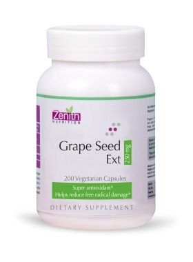 Zenith Nutritions Grape Seed Extract 250mg - 200 Capsules