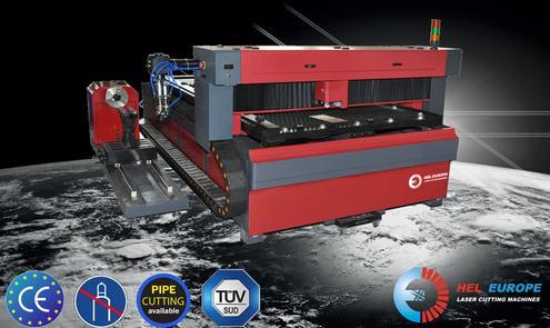 Eco Laser Cutting Machine Nd.yag 500 Watt With Pipe Cutting Device (2513c-y500)