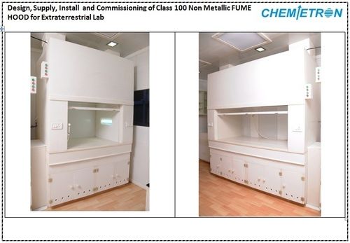 Non Metallic Fume Hood With On/Off Switches On Front Fascia (Bl / Fl) Dimension(L*W*H): W X D X H = [915 X 610 X 610] [1220 X 610 X 610] [1830 X 610 X 610] Millimeter (Mm)