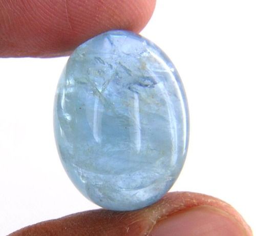 Oval Cut Certified 38.46 Carat Loose Aquamarine Beruj Stone