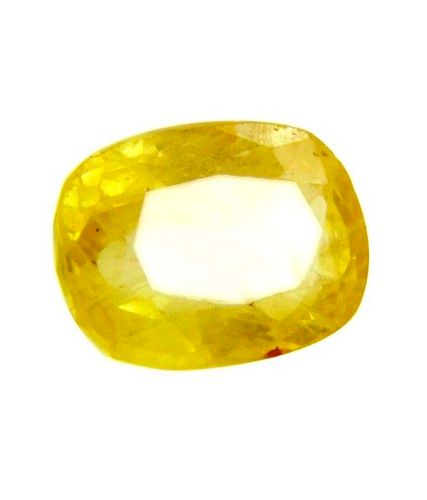 Certified 4.62 CTS Untreated Yellow Sapphire Gemstone