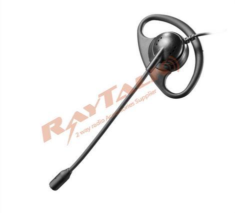 Two Way Radio Accessories D Shape Earpiece With Boom Microphone