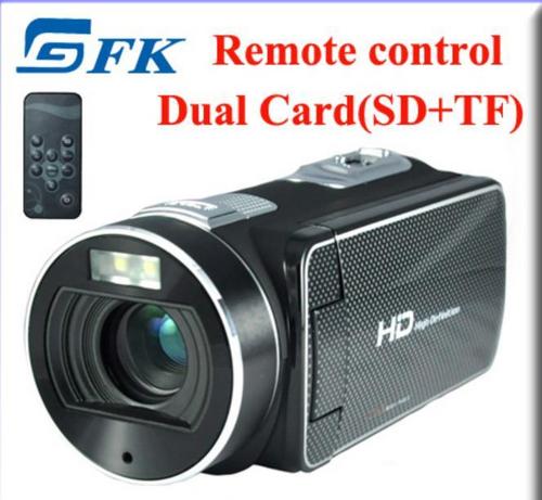 Dual Memory Card(SD+TF) Remote Control Traveling Sports Digital Camera