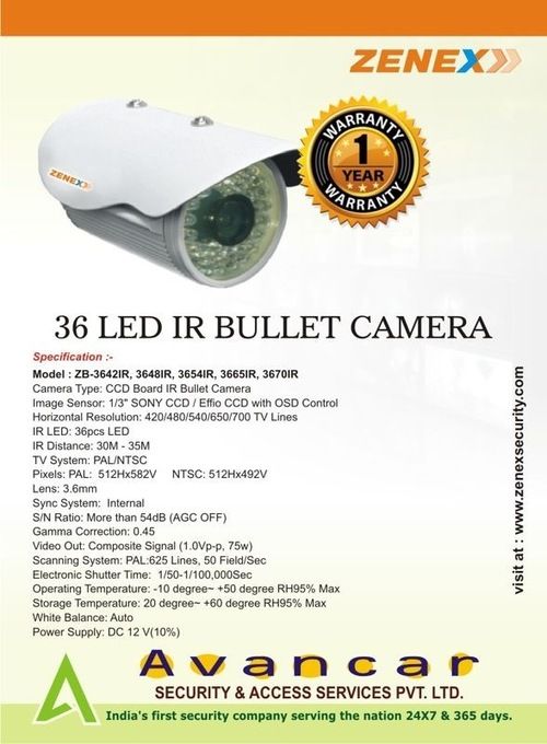 Weatherproof IR Bullet Camera