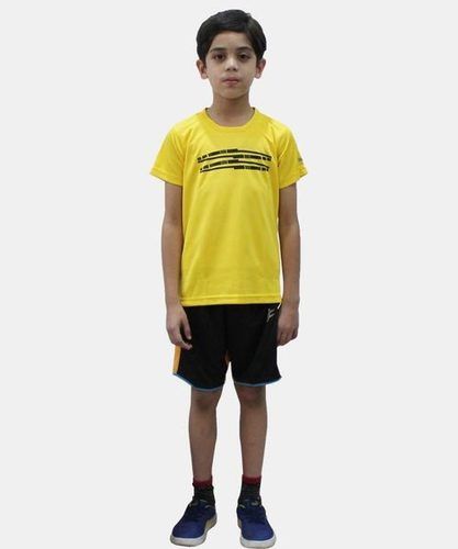 Yellow Sports T Shirts For Kids