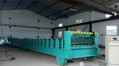 Roof Panel Roll Forming Machine with D coiler 5 Ton Cap and Semi Auto Control Panel