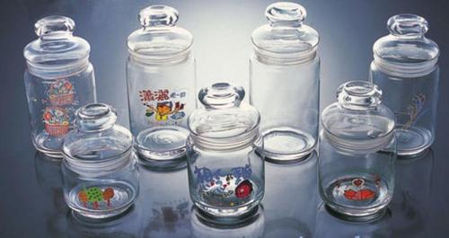 Designer Glass Food Jar