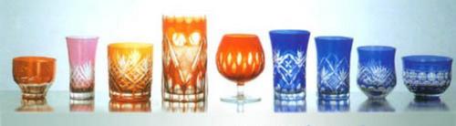 Glass Carved Cups