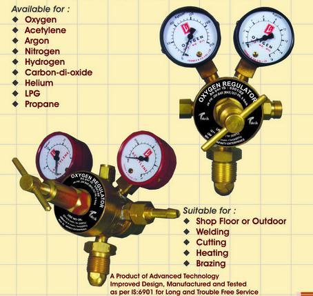 Gas Cutting Regulator - High-Quality Material, Compatible with Oxygen, Acetylene, Argon