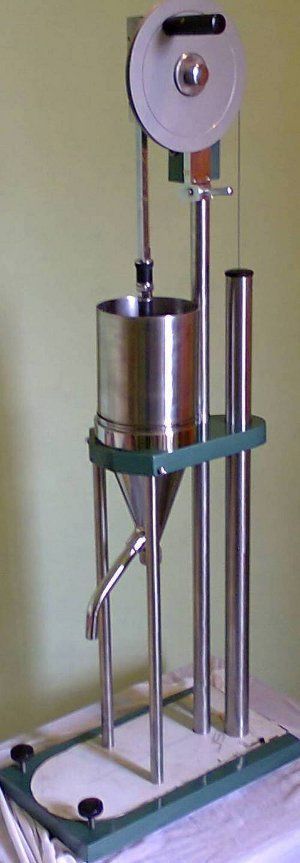 Beating And Freeness Tester - Chrome Plated Bronze, Cylinder Diameter 138 mm, Screen Wire Mesh 100 Mesh | Semi-Automatic Sealing Cone Lift, High Reproducibility 1 OSR, Consistency 0.2%