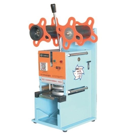 Blue Semi Automatic Cup Sealing Machine