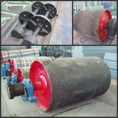 Belt Conveyor Pulley - Dia. 200mm to 2000mm, Belt Width 500mm to 2400mm, Labyrinth Seal with Excellent Waterproofness and Dust Protection, Lithium Grease Lubrication, Multiple Welding Methods Available