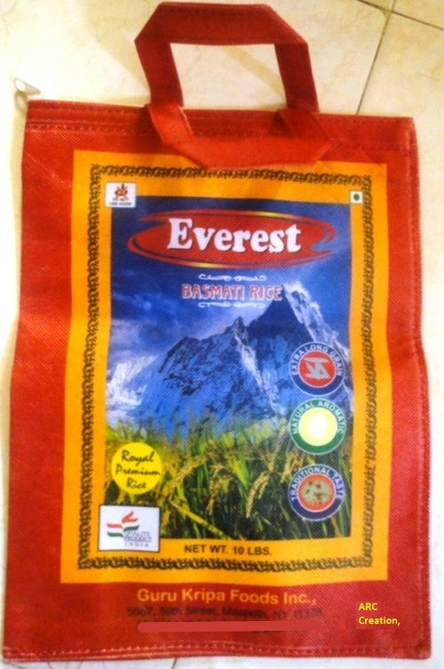 Non Woven Rice Packaging Bag With Multicolour Print