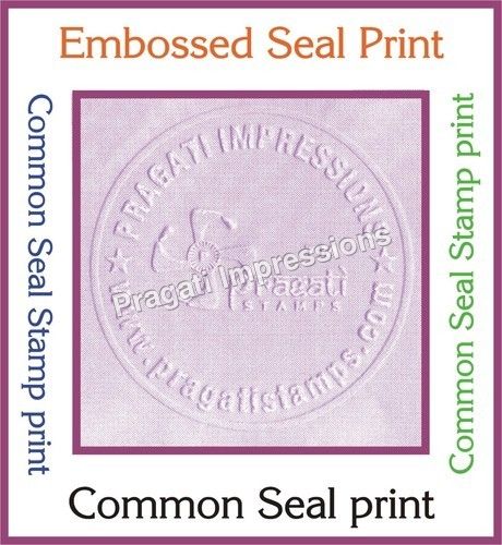 Embossed Seal Stamp Print Image